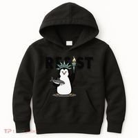 I Stand With The Penguins Resist Penguin Anti Trump Kids Hoodie thumb 0