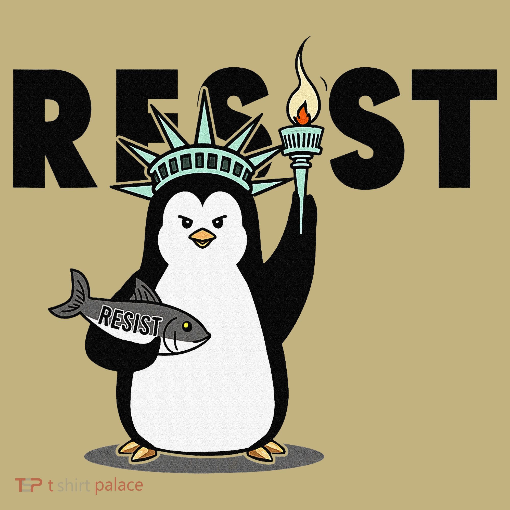 I Stand With The Penguins Resist Penguin Anti Trump Sweatshirt