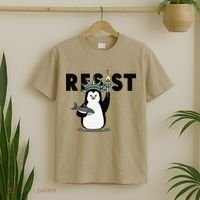 I Stand With The Penguins Resist Penguin Anti Trump T-Shirt thumb 2