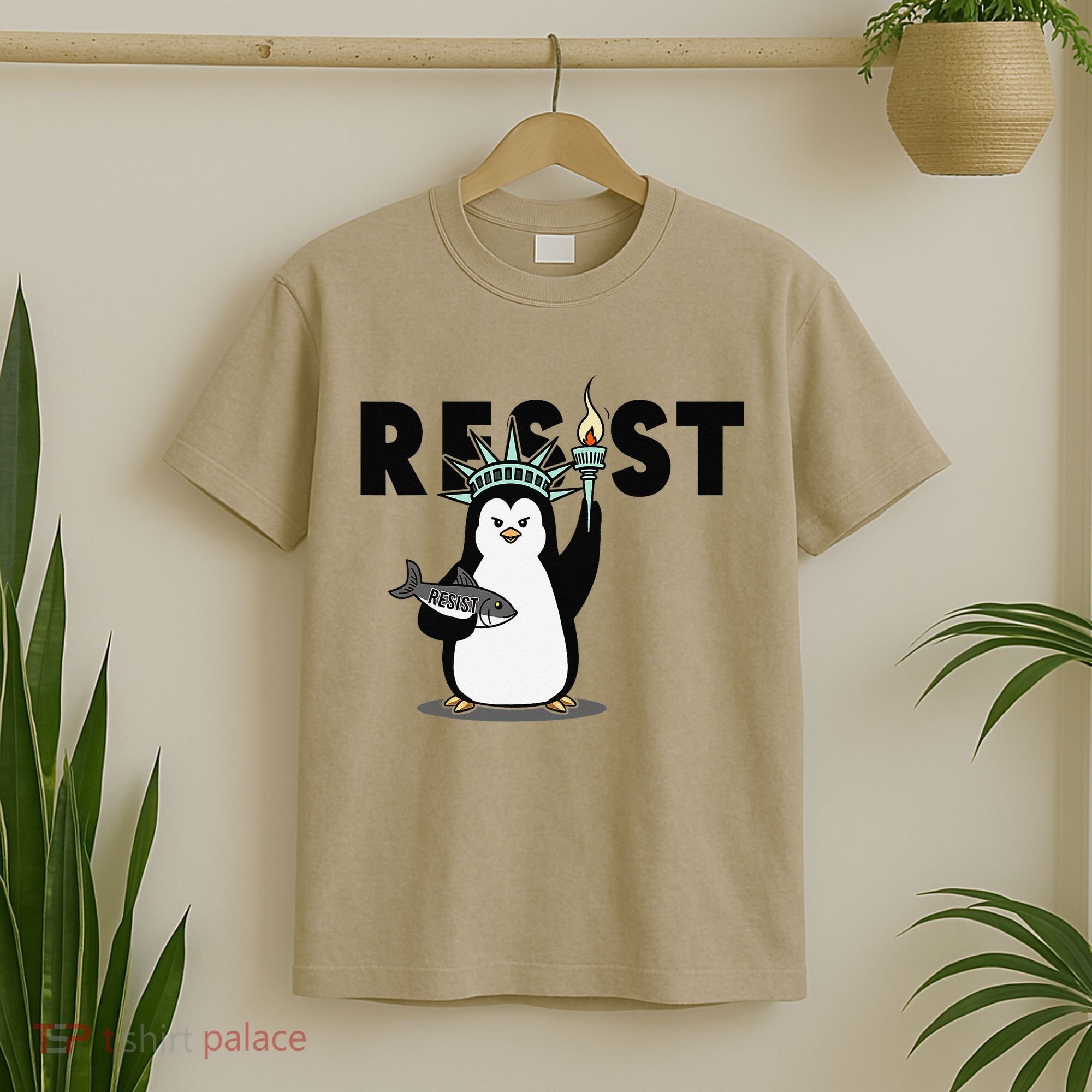 I Stand With The Penguins Resist Penguin Anti Trump T-Shirt