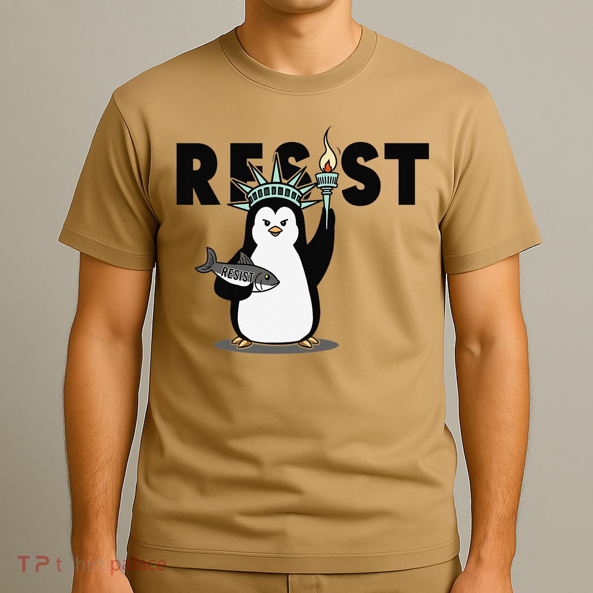 I Stand With The Penguins Resist Penguin Anti Trump T-Shirt