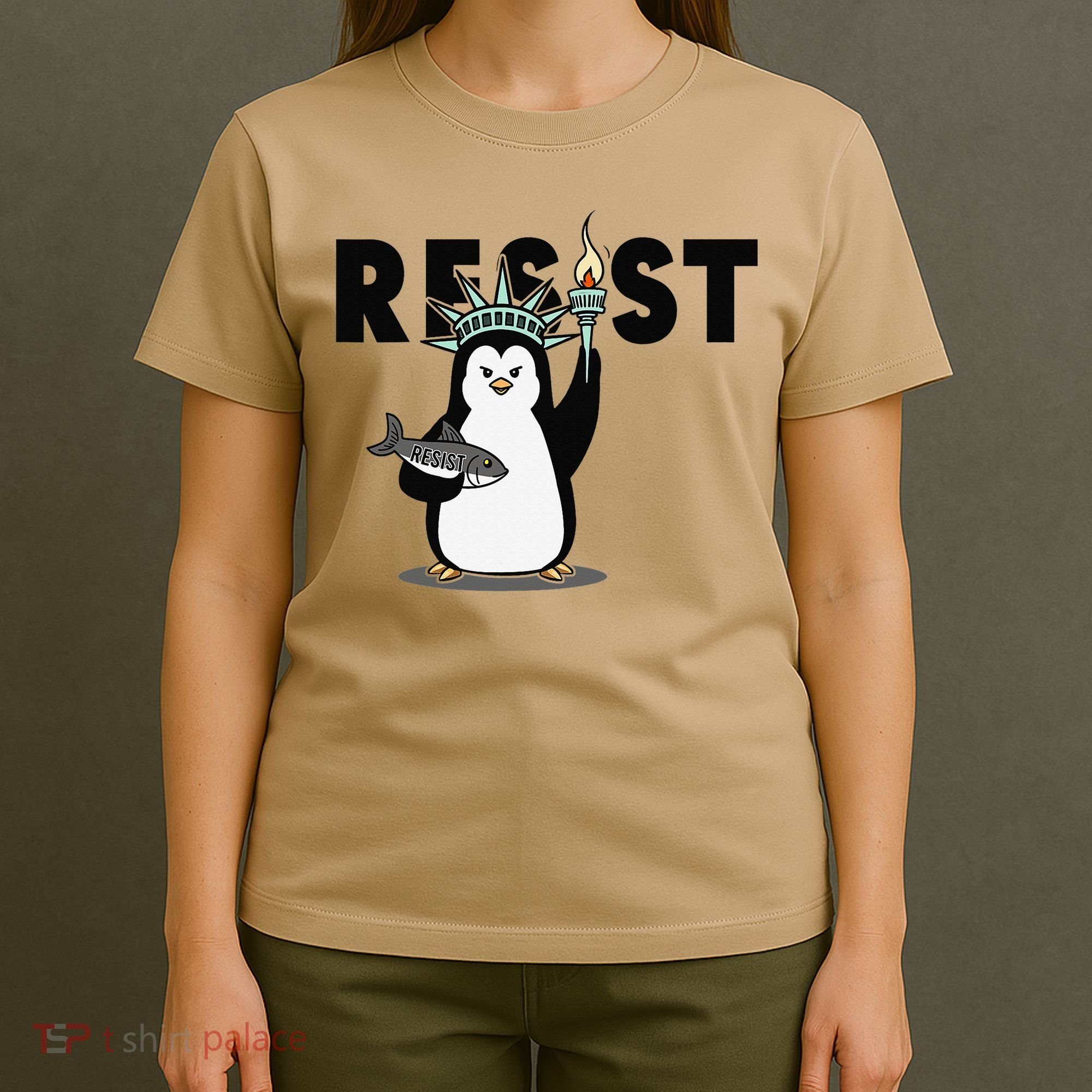 I Stand With The Penguins Resist Penguin Anti Trump T-Shirt