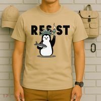 I Stand With The Penguins Resist Penguin Anti Trump T-Shirt thumb 6