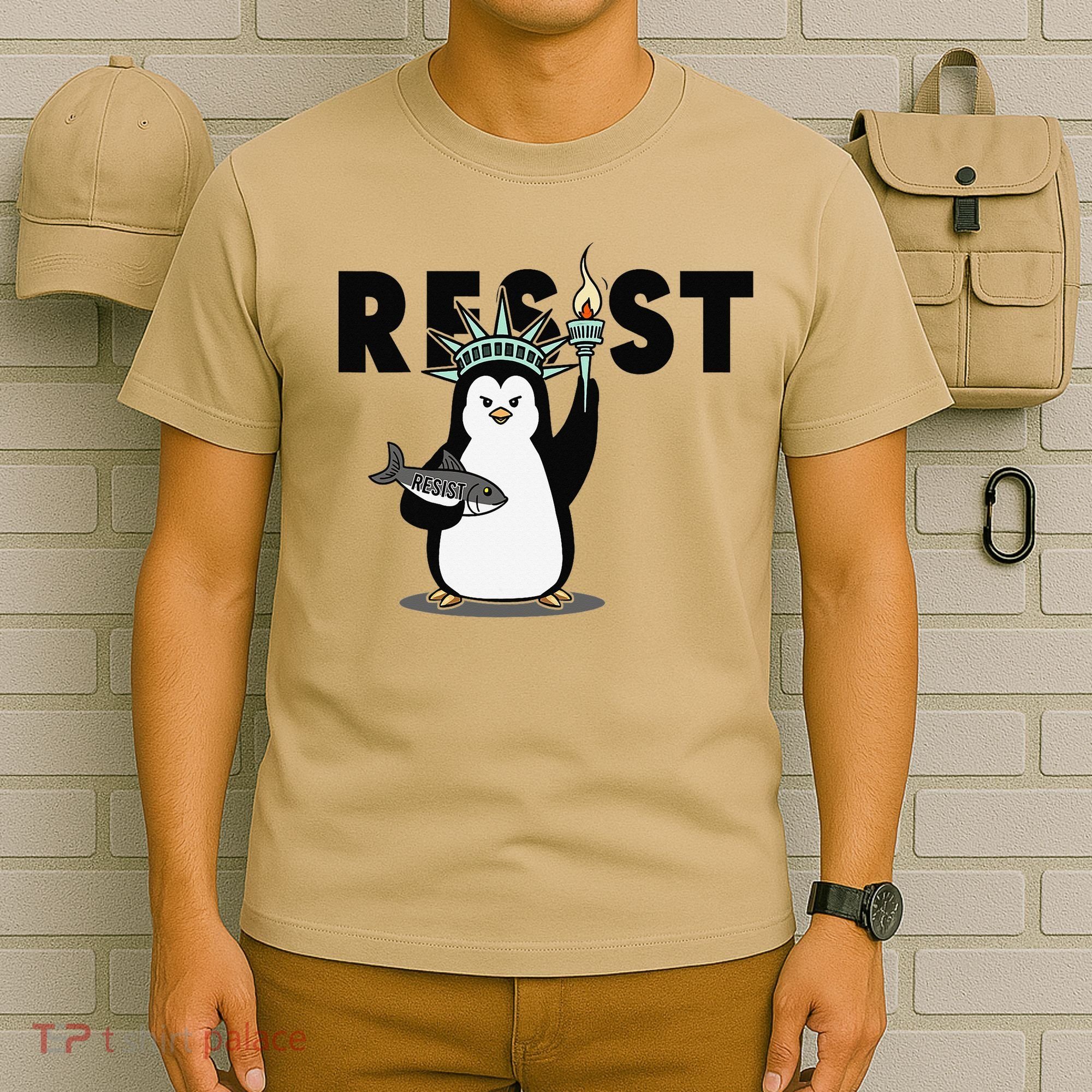 I Stand With The Penguins Resist Penguin Anti Trump T-Shirt