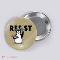 I Stand With The Penguins Resist Penguin Anti Trump Button thumb 0