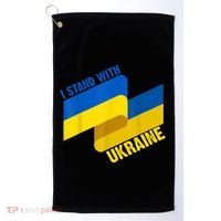 I Stand With Ukraine Support Golf Towel thumb 0