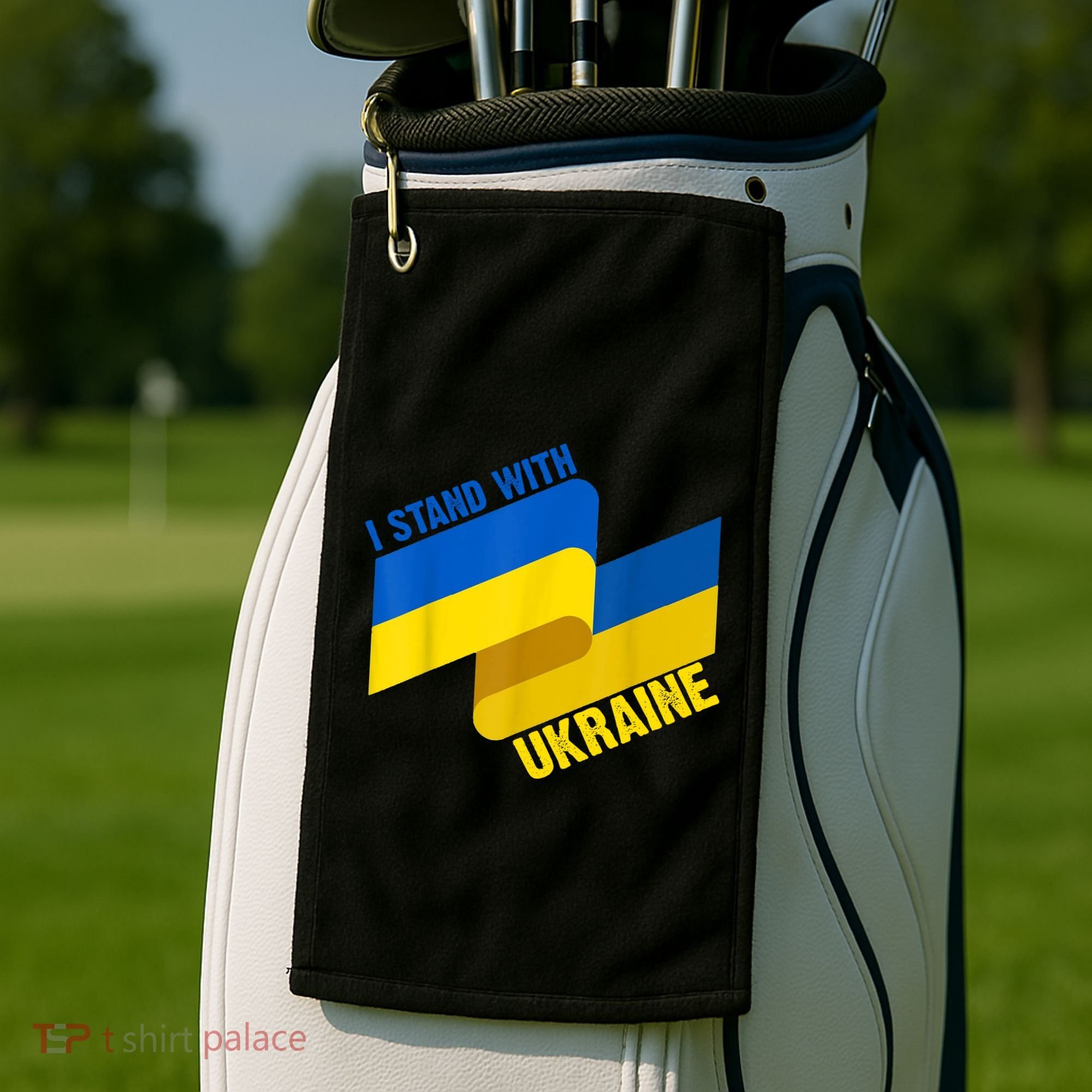 I Stand With Ukraine Support Golf Towel