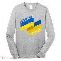 I Stand With Ukraine Support Long Sleeve Shirt thumb 0