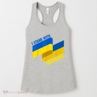 I Stand With Ukraine Support Women's Tank Top thumb 0