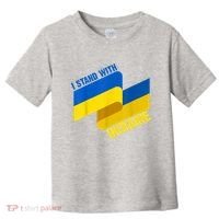 I Stand With Ukraine Support Toddler T-Shirt thumb 0