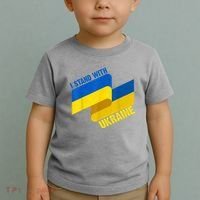 I Stand With Ukraine Support Toddler T-Shirt thumb 2