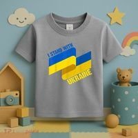 I Stand With Ukraine Support Toddler T-Shirt thumb 3