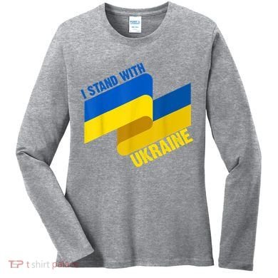 I Stand With Ukraine Support Women's Long Sleeve Shirt