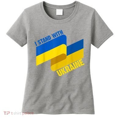 I Stand With Ukraine Support Women's T-Shirt