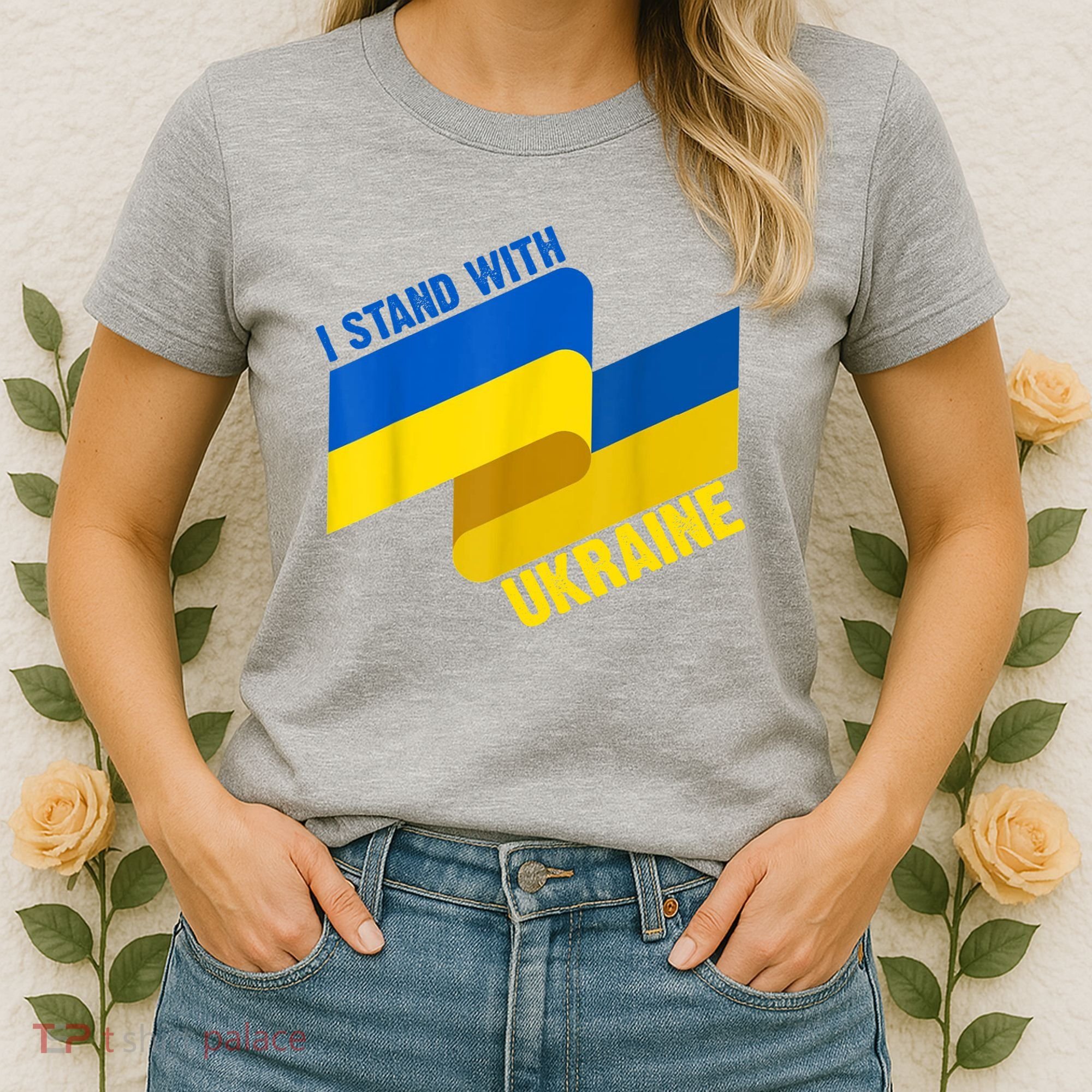 I Stand With Ukraine Support Women's T-Shirt