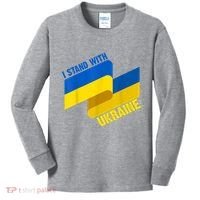 I Stand With Ukraine Support Kids Long Sleeve Shirt thumb 0