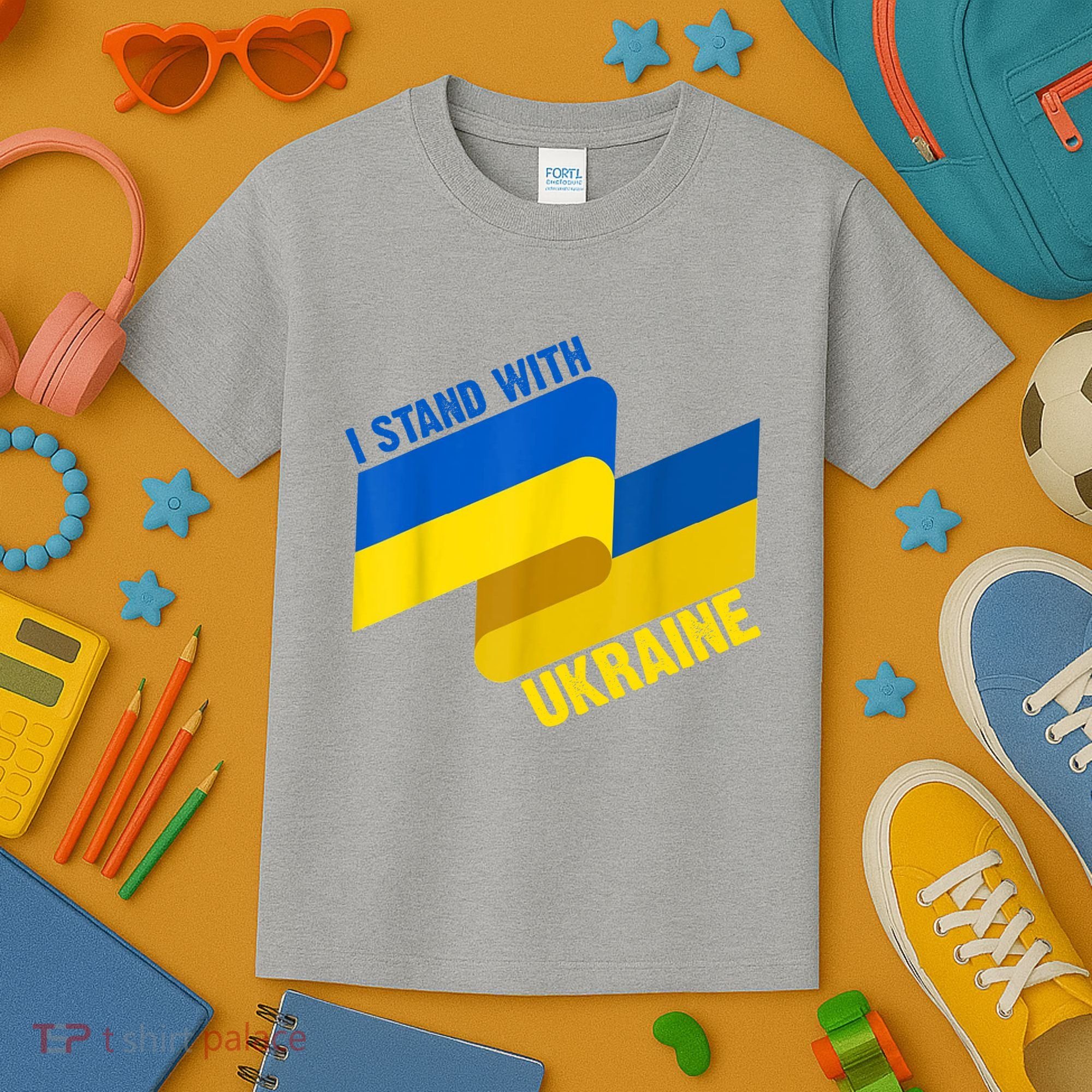 I Stand With Ukraine Support Kids T-Shirt