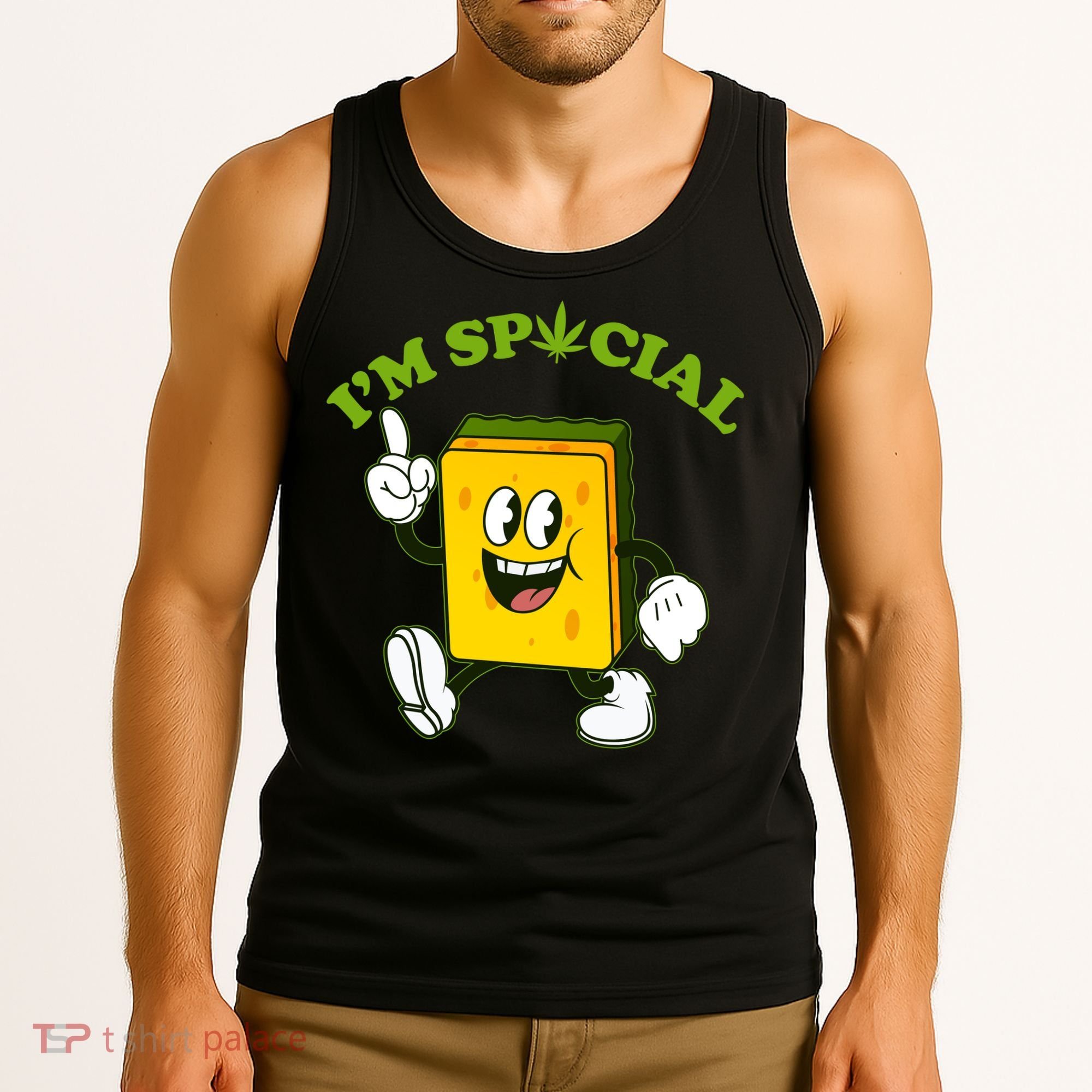 Im Special Weed Sponge Tank Top