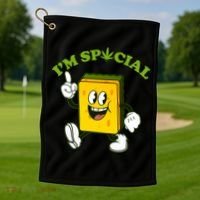 Im Special Weed Sponge Golf Towel thumb 1