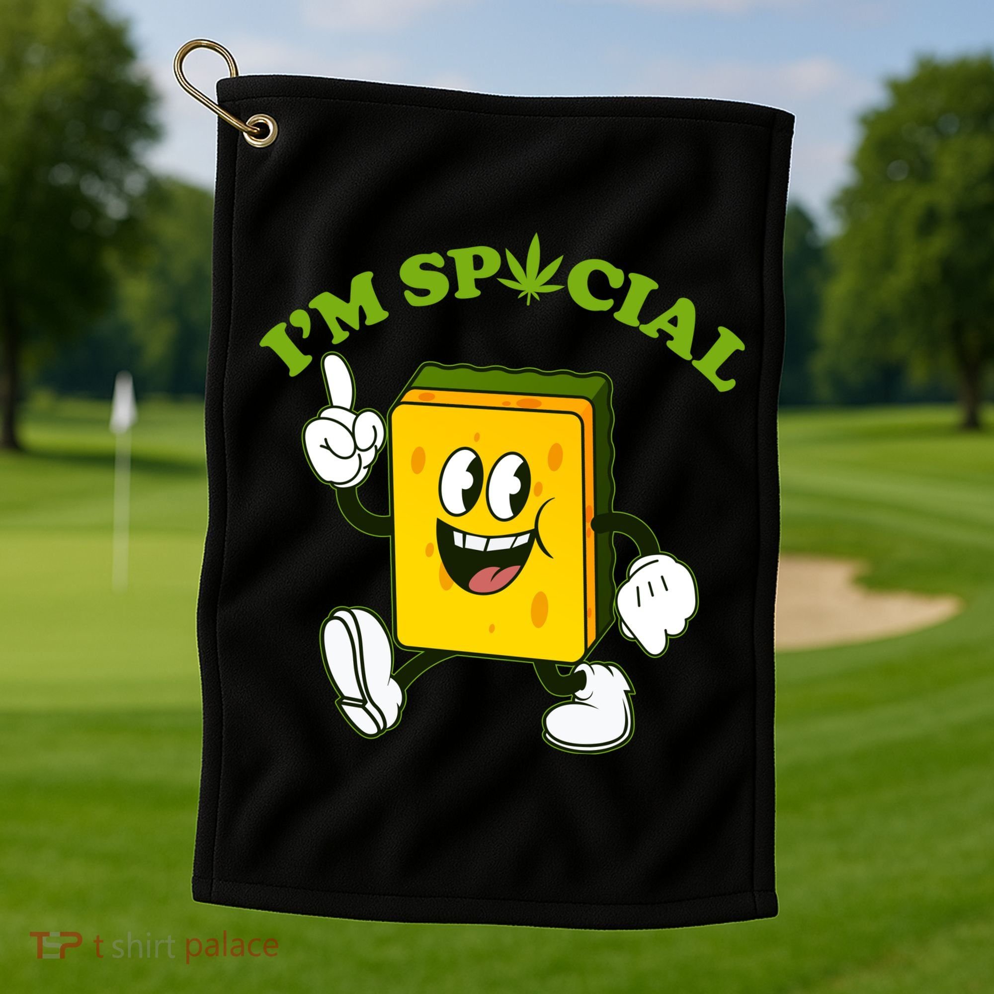 Im Special Weed Sponge Golf Towel