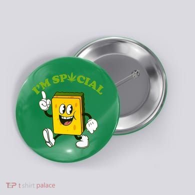 Im Special Weed Sponge Button