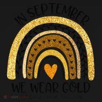 In September We Wear Gold Rainbow Childhood Cancer Awareness Gift Women's Tank Top thumb 5