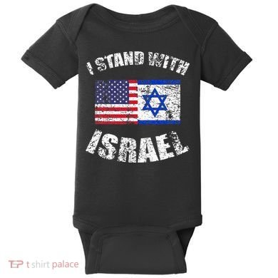 I Stand With Israel Baby Bodysuit