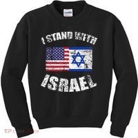 I Stand With Israel Kids Sweatshirt thumb 0