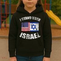 I Stand With Israel Kids Hoodie thumb 3