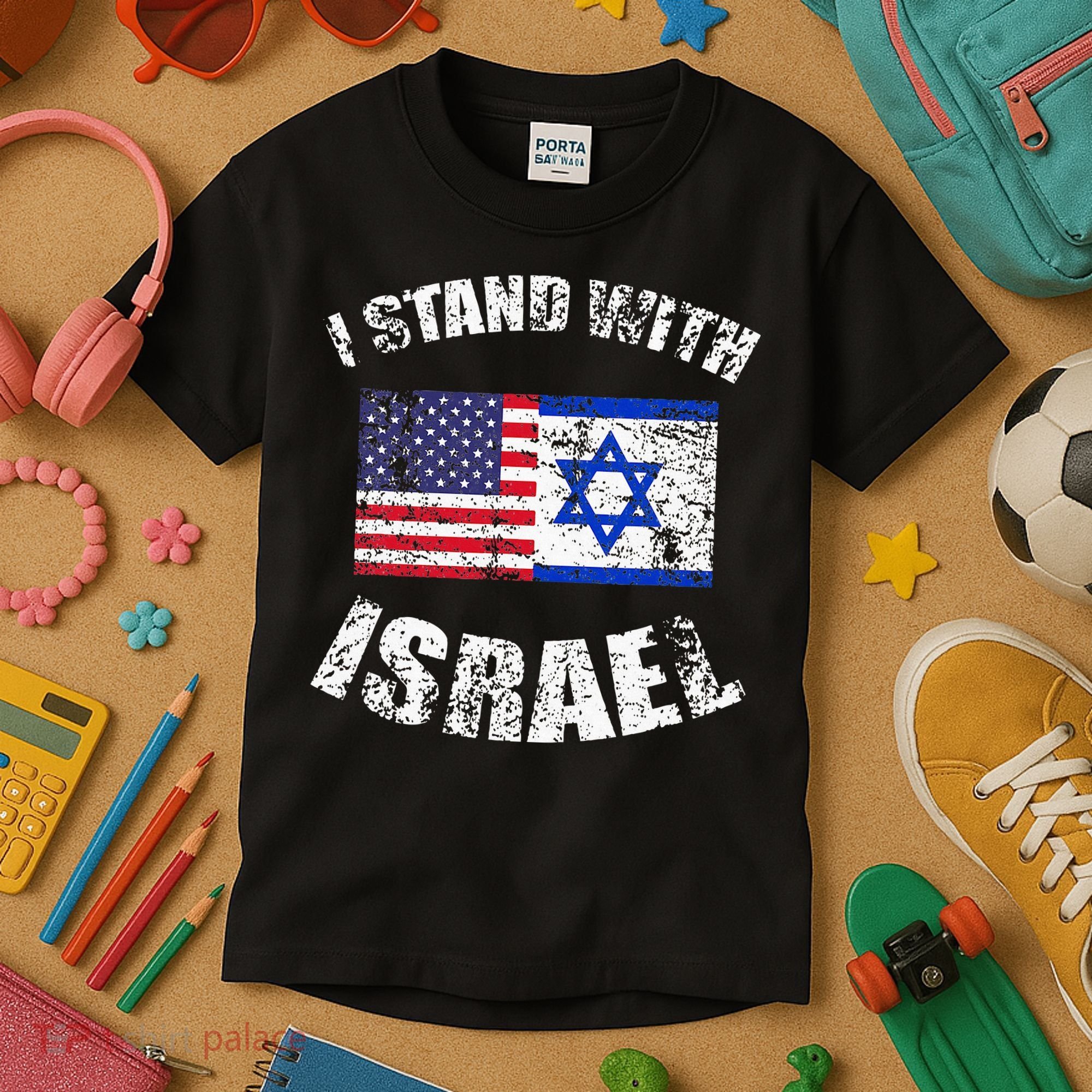 I Stand With Israel Kids T-Shirt
