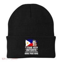 I Stand With Duterte I'M Not Filipino Philippine PRRD Beanie thumb 0