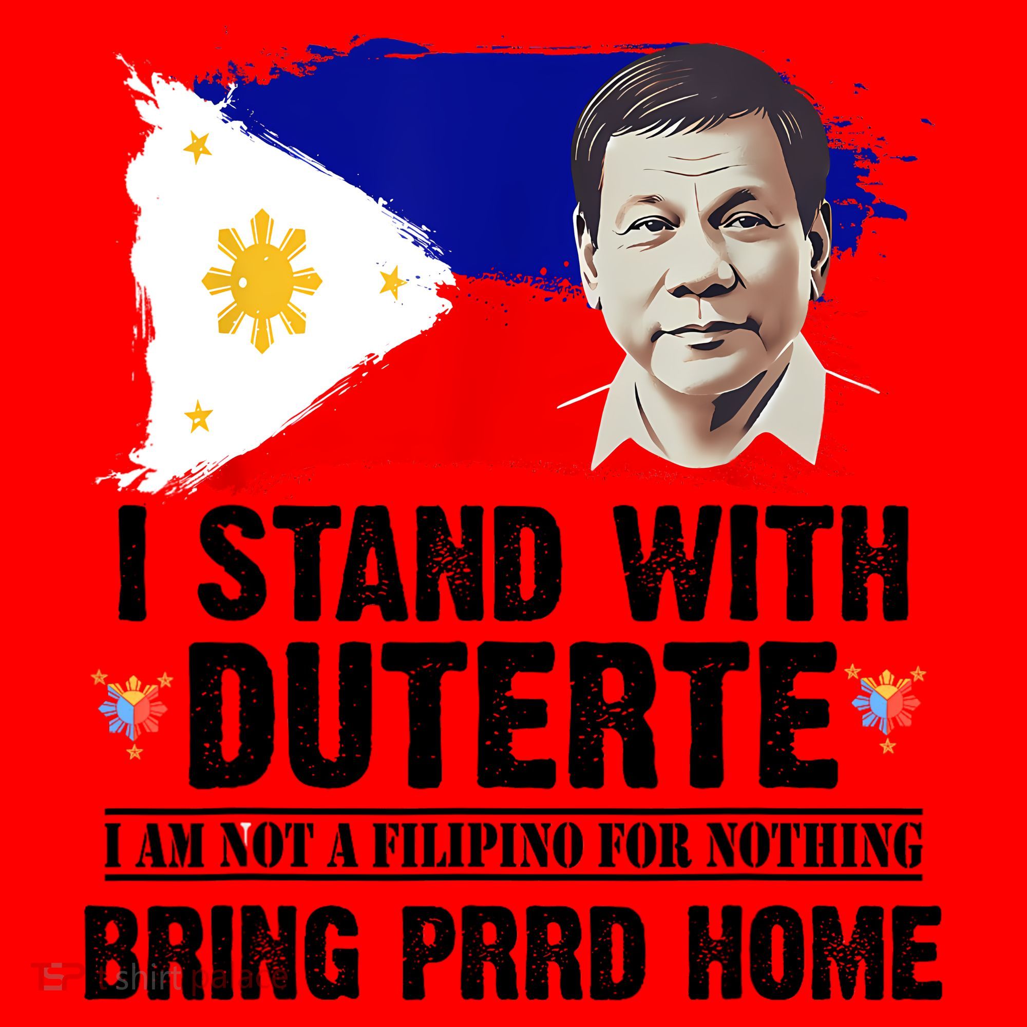 I Stand With Duterte I'M Not Filipino Philippine PRRD Santa Hat