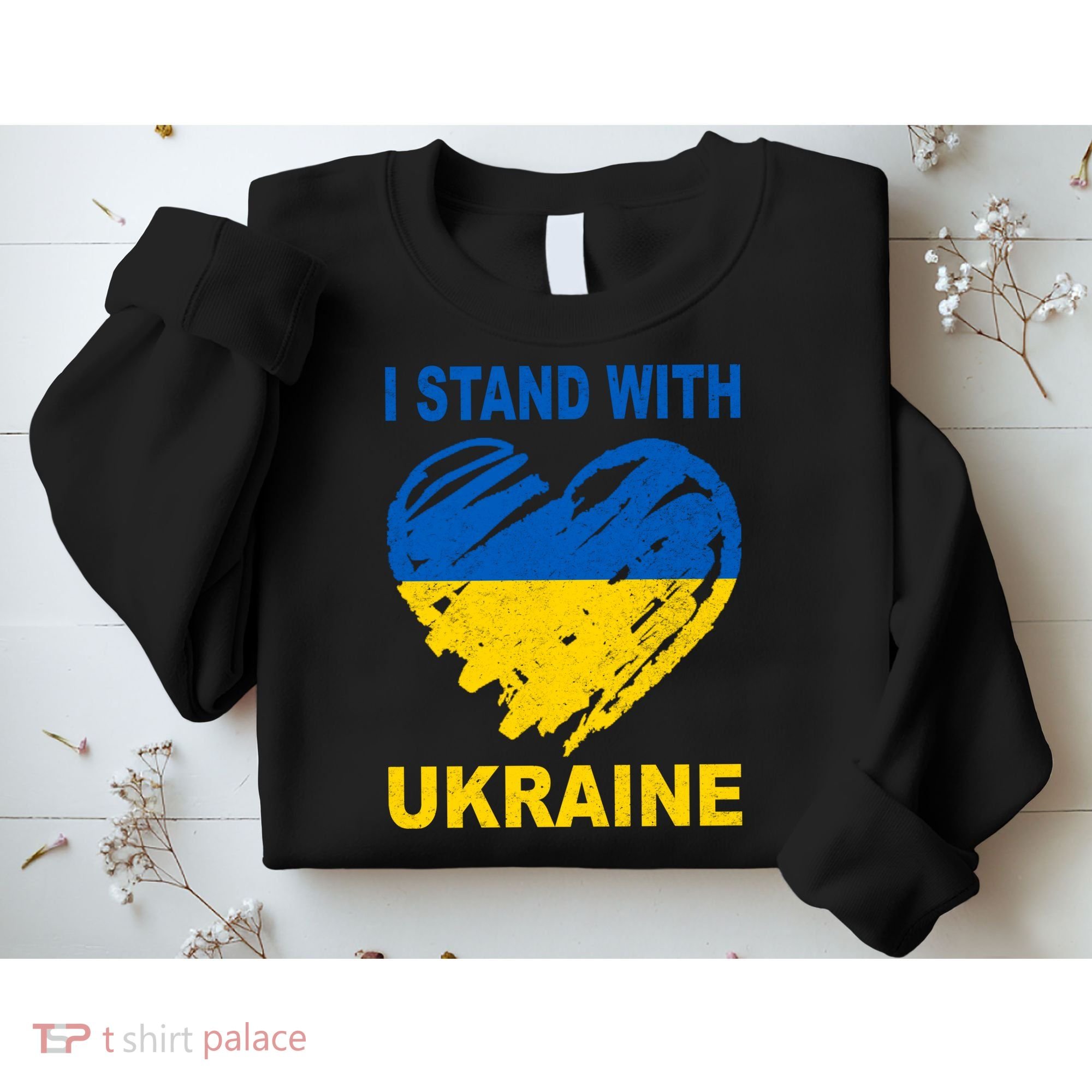 I Stand With Ukraine Heart Sweatshirt