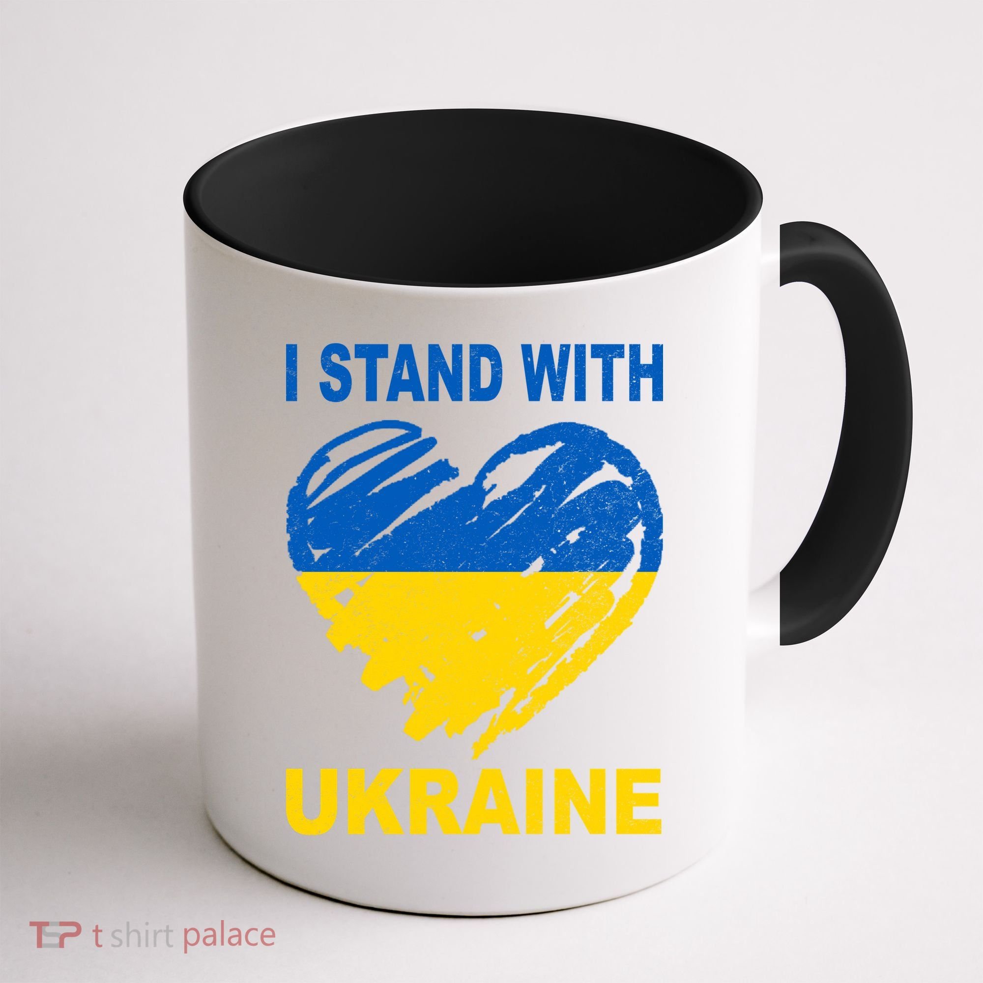 I Stand With Ukraine Heart Coffee Mug