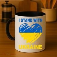 I Stand With Ukraine Heart Coffee Mug thumb 4
