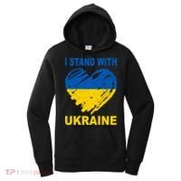 I Stand With Ukraine Heart Women's Hoodie thumb 0