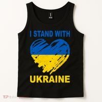 I Stand With Ukraine Heart Tank Top thumb 2