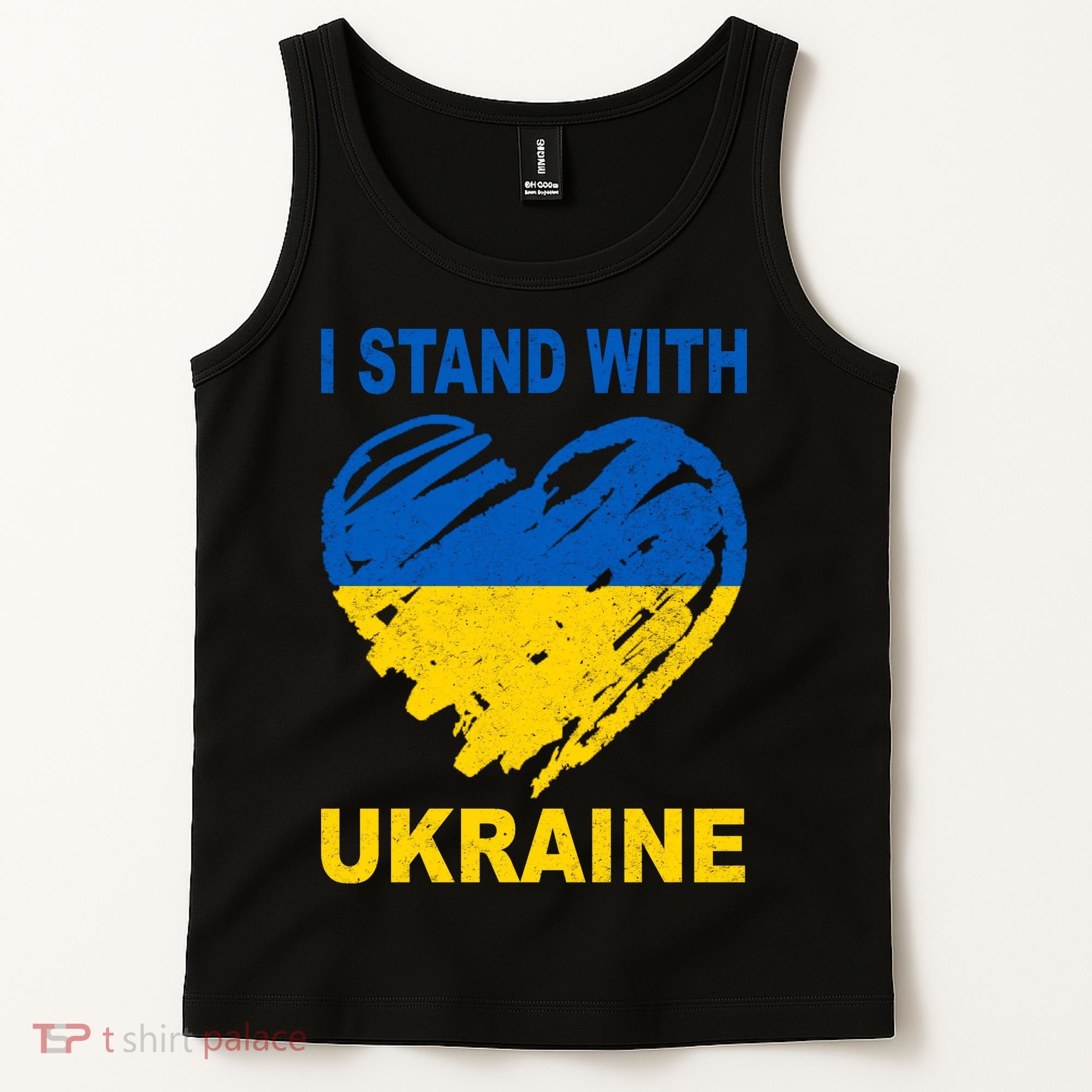 I Stand With Ukraine Heart Tank Top