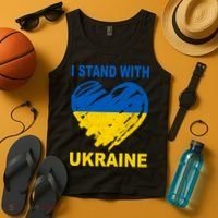 I Stand With Ukraine Heart Tank Top thumb 4