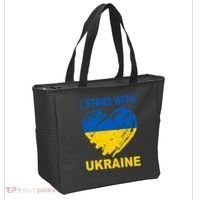 I Stand With Ukraine Heart Tote Bag thumb 2
