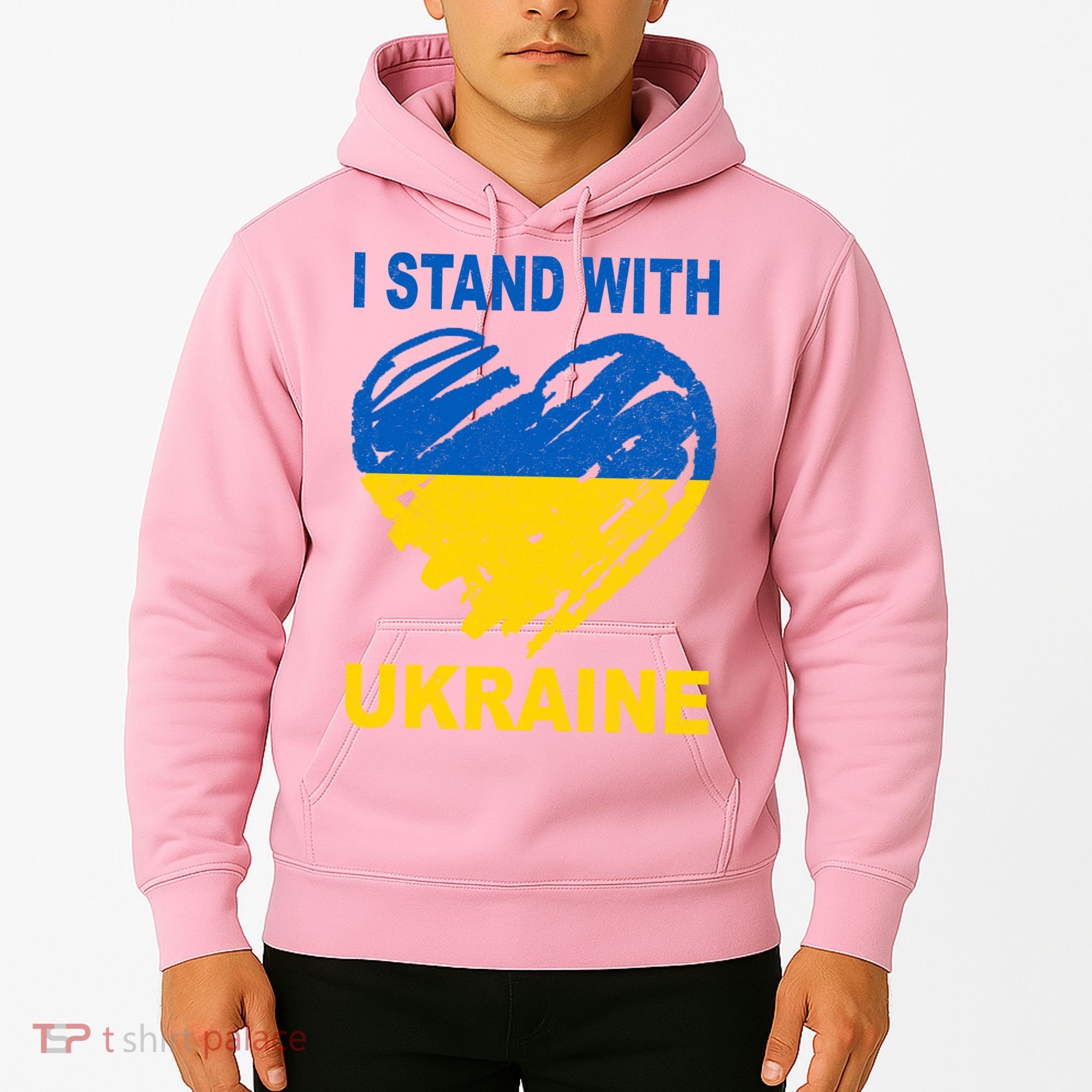 I Stand With Ukraine Heart Hoodie