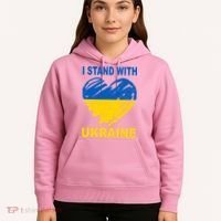 I Stand With Ukraine Heart Hoodie thumb 5