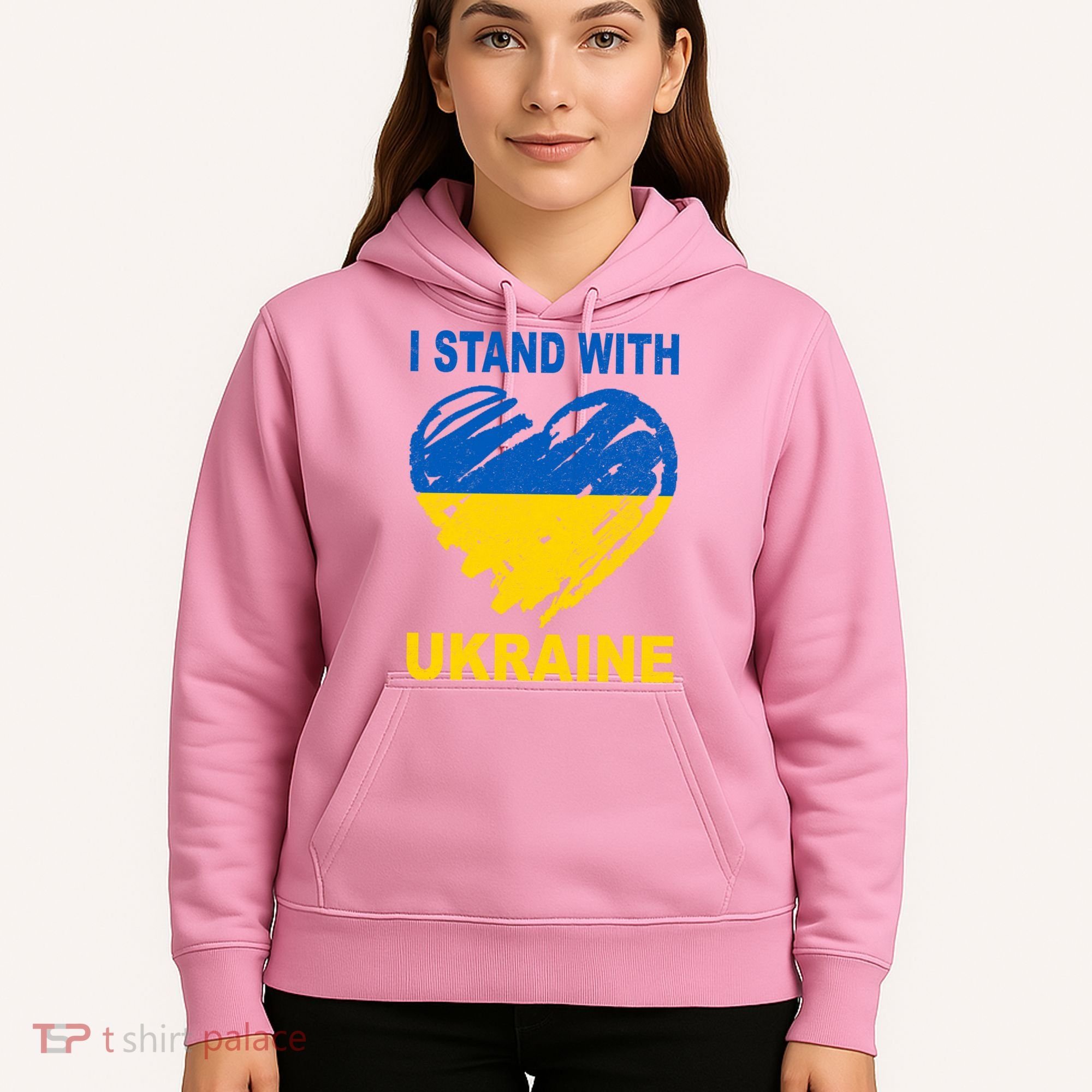 I Stand With Ukraine Heart Hoodie