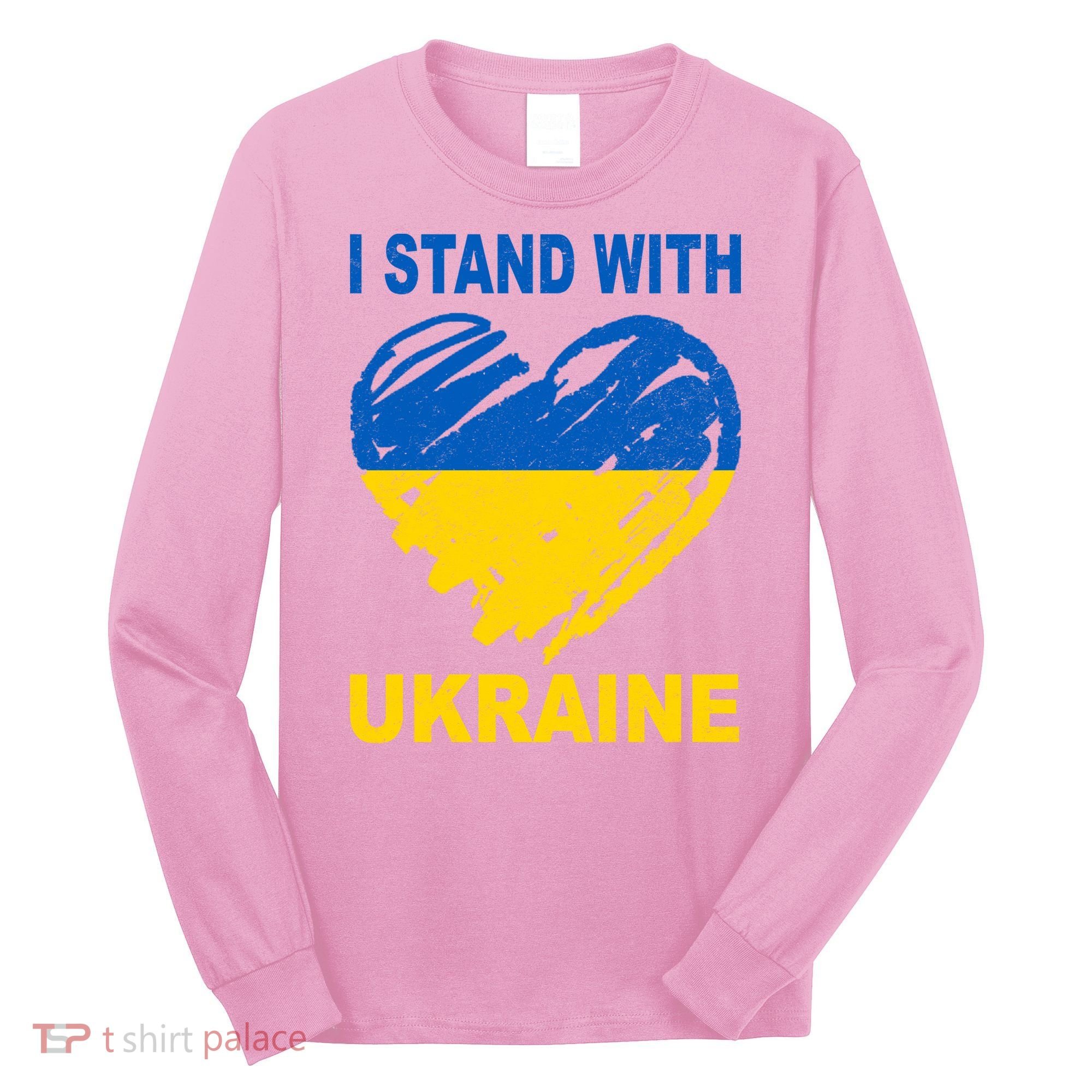 I Stand With Ukraine Heart Long Sleeve Shirt