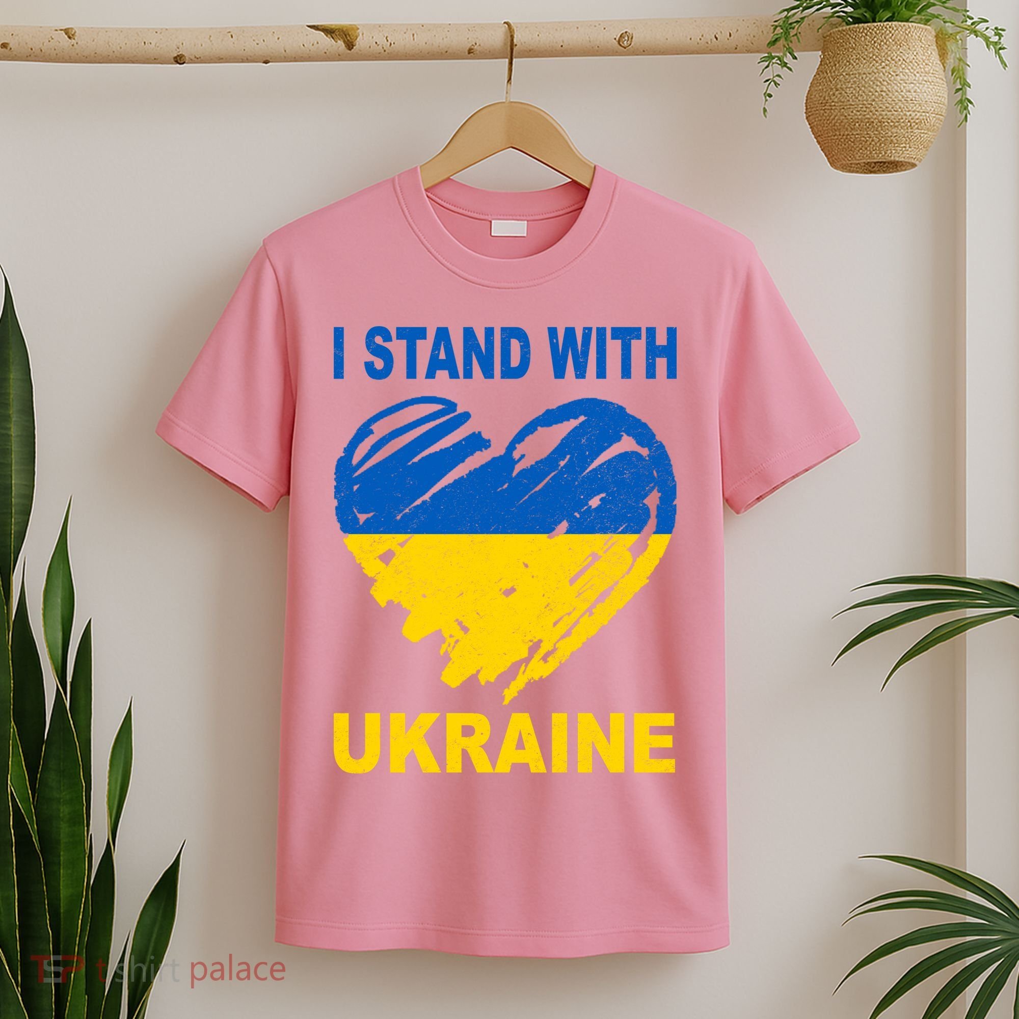 I Stand With Ukraine Heart T-Shirt