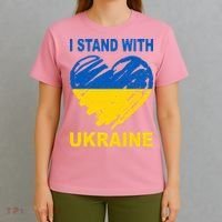 I Stand With Ukraine Heart T-Shirt thumb 4