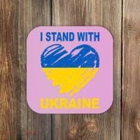 I Stand With Ukraine Heart Coaster thumb 0