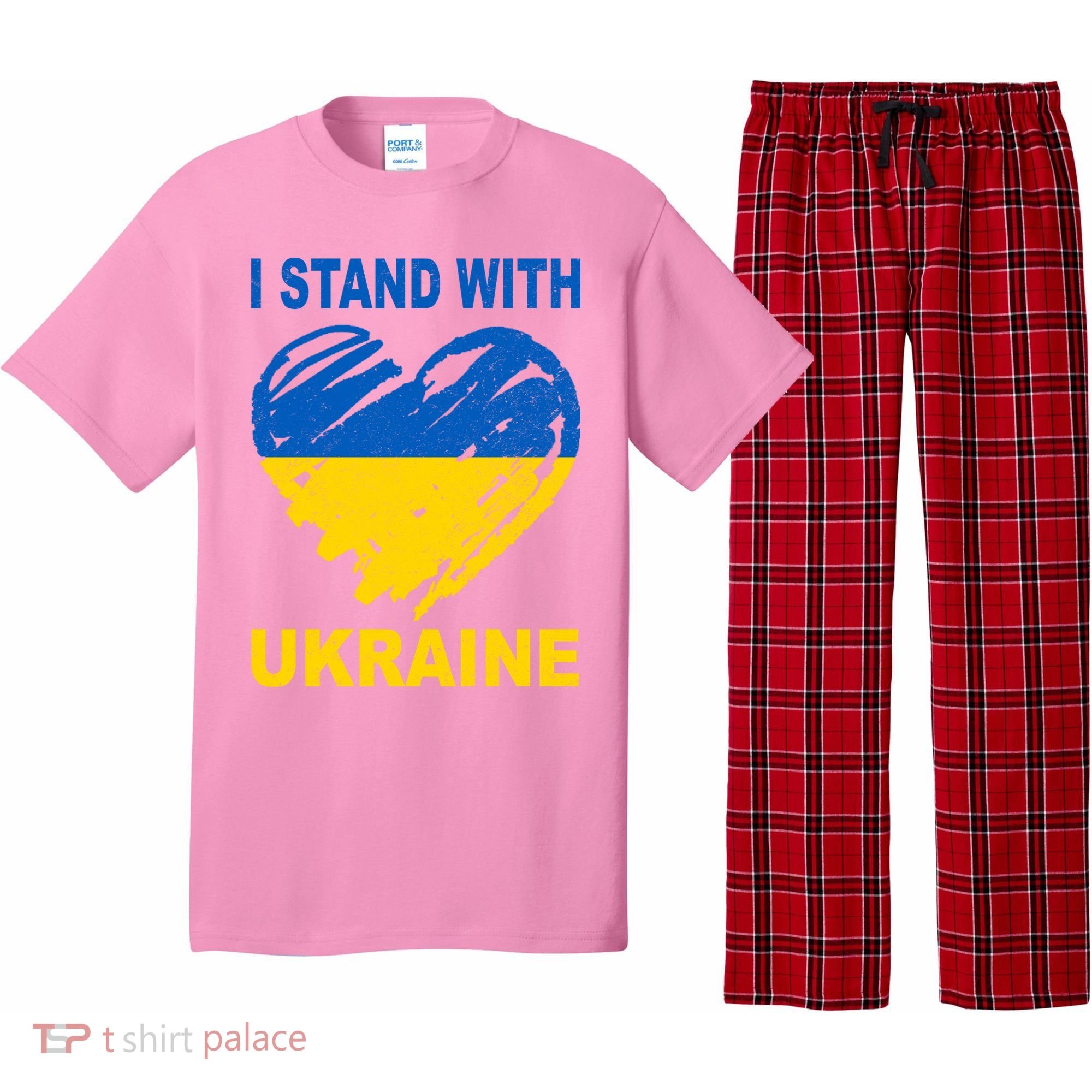 I Stand With Ukraine Heart Pajama Set