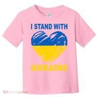 I Stand With Ukraine Heart Toddler T-Shirt thumb 0