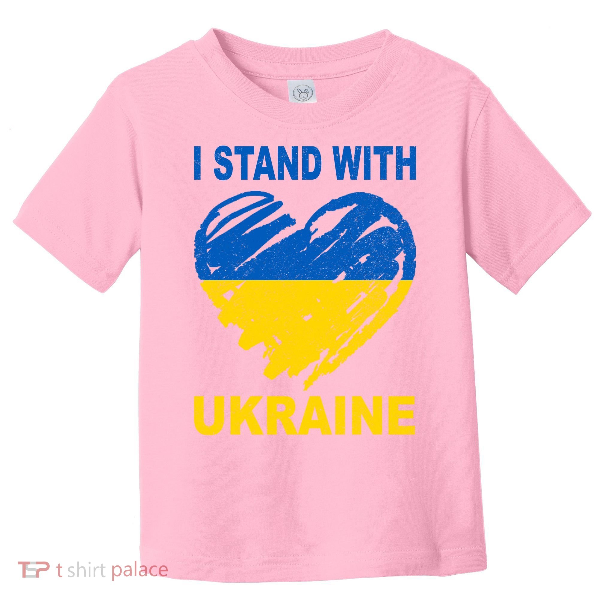 I Stand With Ukraine Heart Toddler T-Shirt